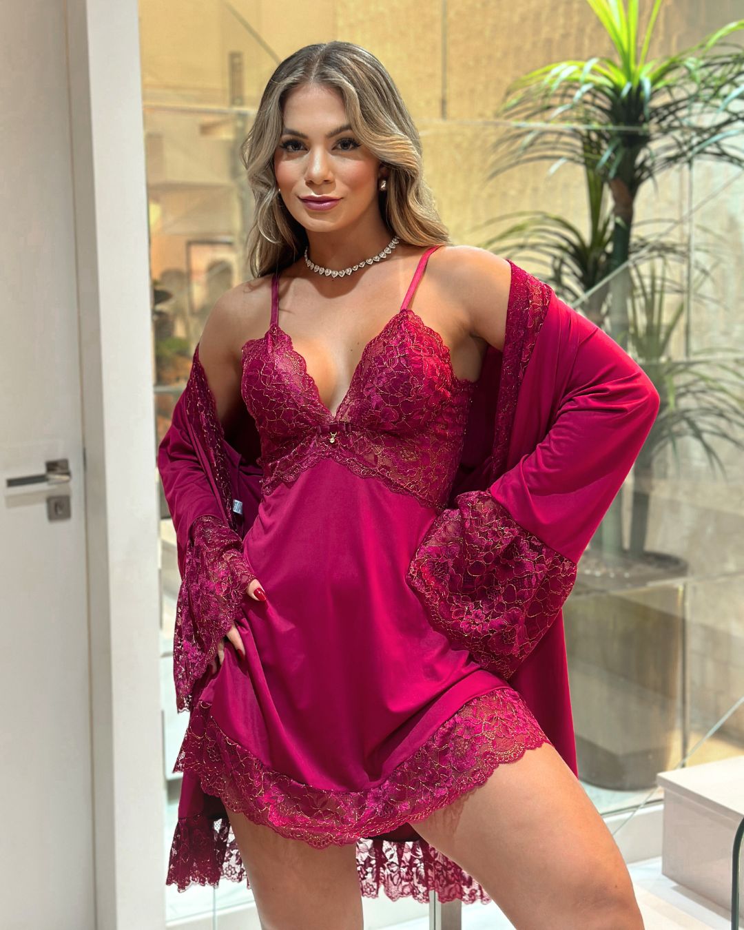 Euphoria Set – Nightdress + Robe & Panty