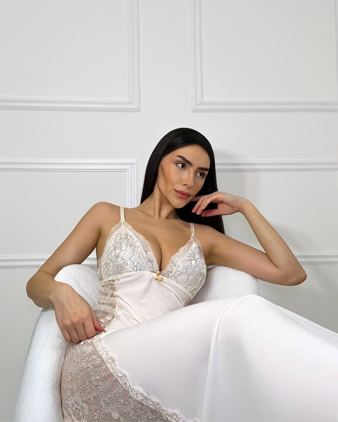 J’adore Set – Long Nightgown and Panty