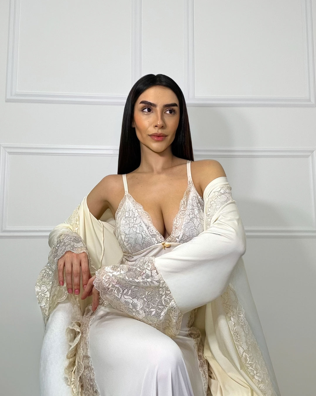 J’adore Set – Long Nightgown and Panty