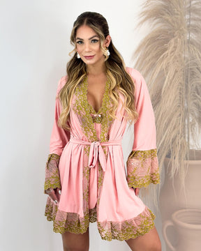 Lady Primrose Set – Nightgown + Robe + Panty