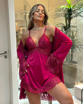 Euphoria Set – Nightdress + Robe & Panty